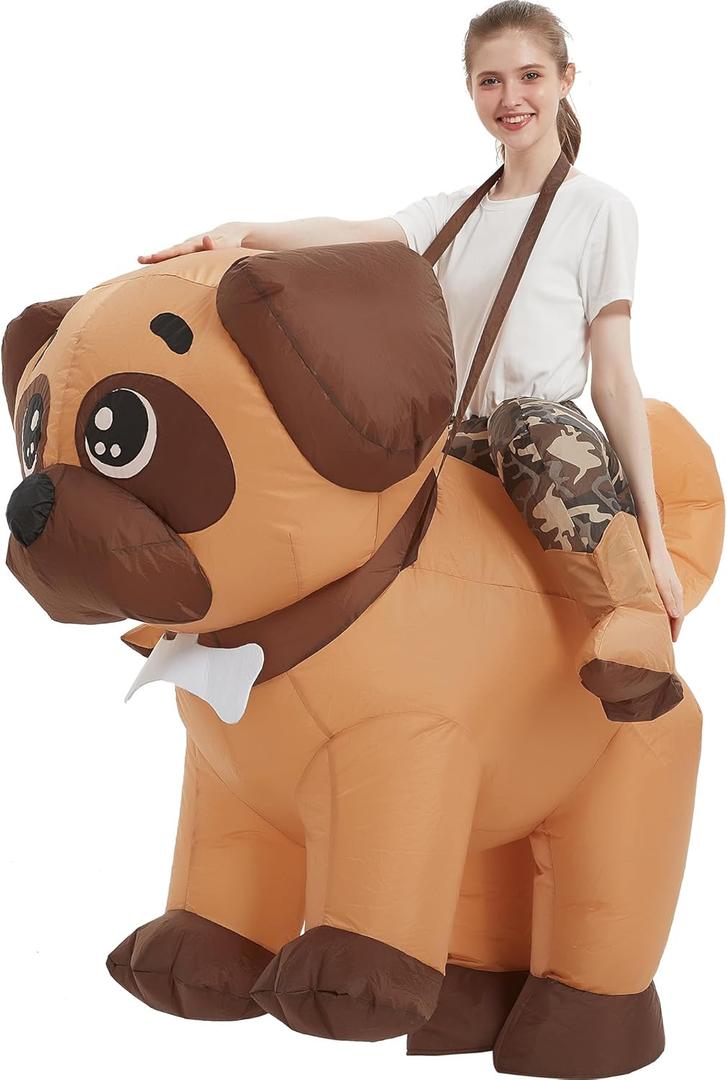 RQUXMT Blow Up Party Costumes,Inflatable Costume Adult,Dog Inflatable Costume,Halloween Costumes for Men Women (72INCH)