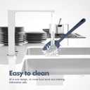 5 Pieces Silicone Spatula Set, Food Grade Rubber Spatula, Upgrade Strong Handle with Ergonomic Grip, Heat Resistant Up to 600F for Nonstick Cookware, Cooking (Neutral)