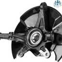 Front Right Steering Knuckles Wheel Bearing Hub Assembly Fit for Honda Civic 1.3L 1.8L 2006 2007 2008 2009 2010 2011, (Not Fit Si/MUGEN Si Model), 698-450 698450 44300SNA952 44300TR0951 Passenger Side