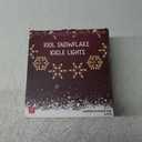 8.5 FT Snowflake Lights with 6 Drops, 100 Counts Clear Blubs Christmas String Lights, Plug in & Connectable Icicle Fairy Curtain Light Set for Xmas Home Indoor Outdoor Party Wedding Decorations