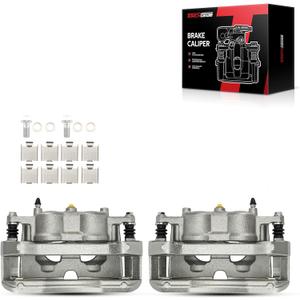 Torchbeam Rear Brake Calipers Set for Chevrolet Silverado 2500 HD 2011-2019, GMC Sierra 2500 HD 2011-2019, Chevrolet Silverado 3500 HD, Rear Left and Rear Right Calipers with Bracket 18B5306+18B5307