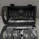 Amazon Basics Adjustable Dumbbell Hand Weight Set, 38 pound, Black