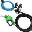 AC110-120V Volt Electric Fuel Transfer Pump, Mechanical Meter, Fuel Hose,AUTO Fuel Nozzle,Filter,NPT Connect Fitting,12 GPM Diesel Transfer Pump with Handle for Transferring Diesel,Kerosene