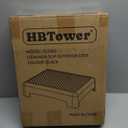 HBTower Mobility Step Stool for Adults & Seniors - Non-Slip Platform Indoor and Outdoor, Portable Riser, Safety Step for Car, Bedside, Office, Shower, Stairs - Black