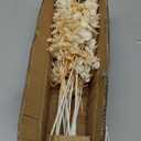 5 Stems Artificial Fall Greenery  14.6" Eucalyptus Leaf Stems for Autumn Floral Arrangements, Thanksgiving Centerpieces, Fall Decor Bouquets, Soft Cream