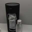 New Mysoda Glassy Design Sparkling Water Maker With 1L Glass & Plastic bottle - Silent Nordic Design Soda Maker Featuring A Sliding Door Opening - No Cylinder Included - Colour Black