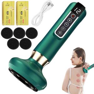 Handheld Cellulite Massager, 2025 New Cellulite Remover for Legs, Cordless Rechargeable Vibrating Massager Body Shaping Machine for Arms, Legs, Back Used at Home (Green)