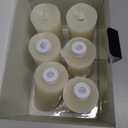 TECHLONG Flickering Flameless Candles with 3D Moving Flame, 6 Pack Battery Operated Candles with Remote Timer, 2" x 4" Ivory Real Wax Pillar Electric LED Candle for Wedding Party