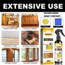 Natural Beeswax Spray Furniture Polish, Wood Cleaner, Wood Floor Polish - For Living Room, Kitchen and Wooden Furniture Floors(3PCS)