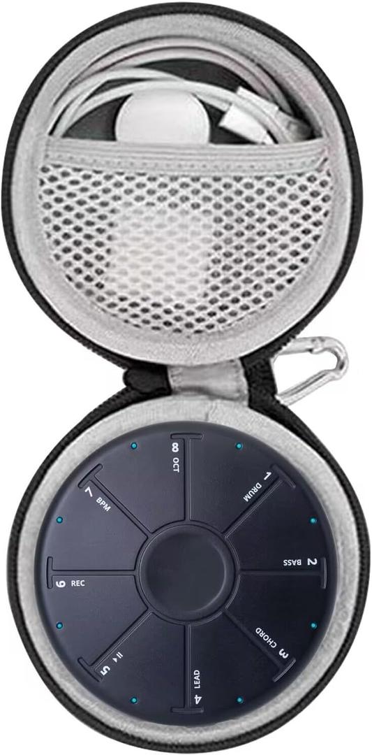3 x Hard Carrying Case Compatible with Artiphon Orba 2/Orba and USB Charging Cable,Portable Electronic Handheld Multi-instrument Compact Organizer with Buckle -Includes Carrying Case Only