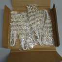 60 Pieces Pearl Stick Stems Bouquets, 4mm Bead String Garland Beaded Spray Filler Floral Arrangements Tree Picks Wedding Party Decoration, Christmas Tree Picks (Ivory)