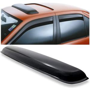 Wensdy 38inch 980mm Universal Sun Roof Wind Deflector, 1pcs Dark Smoke Auto Moon Sunroof Window Visor with Double Side Tape RN98