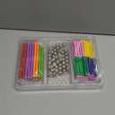 150Pcs Magnetic Building Sticks Blocks Toys, 2.3" Length Magnet Educational Toys Set for Kids and Adult, STEM Building Toy 3D Non-Magnetic Balls with Storage Bag