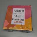 Rose Shadow LED Flameless Candles, 6PCS Romantic Battery Operated Candles Led Pillar Candles for Valentines Anniversary Wedding Christmas Decorations(White, D 2.5" x H 7.2")