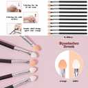 21 Pieces eyebrow brush eyelash separator eyeliner brush eyelash comb eye shadow brushes set eye shadow applicator sticks nose contour brush professional Makeup Grooming Tool Set US205
