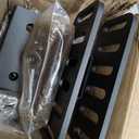 2 Pack Headboard Bracket Kit for Metal Bed Frame, Adjustable Headboard & Footboard Extension Brackets, Fits Twin, Full, Queen, King Size Bed, Matte Black