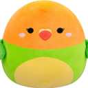 Squishmallows Original 14-Inch Plath Green and Orange Lovebird - Official Jazwares Plush (Large)