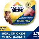 Natures Recipe Grain Free Wet Dog Food, Chicken & Venison Recipe, 2.75 Ounce Cup (Pack of 12), Best By 12/06/2026