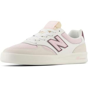 New Balance mens 300 V3 Court (8 Wide, Sea Salt/White/Rose Sugar)