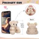 Chivao 20 Pcs Mini Plush Bears Bulk 4'' Small Bear Bulk Stuffed Animal for Kids Birthday Party Favor Classroom Exchange Baby Shower Wedding Party Supplies(Brown, Apricot)