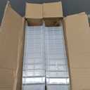 Akro-Mils 30164 Plastic Shelf Bins, Heavy Duty Storage Bins for Garage, Closet, and Drawer Organization, 24-Inch x 6-1/2-Inch x 4-Inch, Clear, 6-Pack
