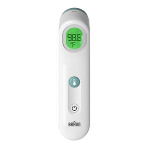 Braun Sensian Contact 5 Forehead Thermometer - Gentle Digital Thermometer with Professional Accuracy and Color Coded Temperature Guidance for All Ages, FSA and HSA Eligible (1 Count, Green,Yellow)