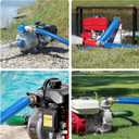 2" x 50 ft Backwash Hose for Swimming Pools, Heavy Duty PVC Lay Flat Water Discharge Hose,Durable Pool Drain Hose with Aluminum Pin Lug Fittings for Pump And Filters