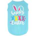Dog Easter Outfit Shirt Soft Cotton Stretchy Lightweight Easter Dog Clothes Shirts Sleeveless Vest for Small Medium Large Dogs Cats, XL