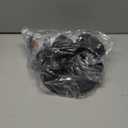 3 Light Track Lighting Fixtures Ceiling, Matte Black Round Directional Ceiling Spotlight, GU10 Flush Mount Ceiling/Wall Fixture, Adjustable Modern LED Track Light for Kitchen/Living Room, No Bulb