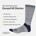 COZIA Merino Wool Socks for Men & Women Casual Warm Winter Cozy Thermal Socks (M)