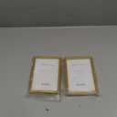 3.5x5 Picture Frame Matte Gold Modern Simple Thin Aluminum Metal Photo Frame with HD Real Glass, Display for Tabletop and Wall Collage. (2 Pack)