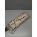 Farmlyn Creek Wooden Family Sign 17" x 6", Rustic Hanging Farmhouse Wall Decor for Home