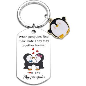 Ibiwe Penguin Keychian Gifts for Boyfriend Couple Gift for Girlfriend Anniversary for Women Gifts for Her Anniversary for Men Romantic Gift for Her