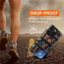 Case for iPhone 14 Pro Max,Compatible with MagSafe,Magentic Hybrid 2 Layer Durable Shockproof Protective for Woman Girl-Flower Bookshelf