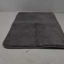 Yimobra Long Bath Mat 44"x24", Super Soft Quick Dry Memory Foam Bathroom Rug, Water Absorbent, Non Slip Backing Machine Washable for Tub Shower, Thick Comfort Support, Gray (Grey)