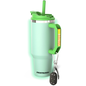 Frost Buddy Thicc Buddy - 40 oz Stainless Steel Vacuum Insulated Tumbler with Lid and Straw for Water - Travel Mug Cupholder Friendly - Gifts for Women Men Him Her (Glow In Dark)