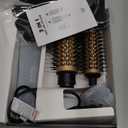 4 in 1 Rotating Hair Dryer Brush Spinning with Detachable Brush(2" & 1.5"),Negative Ionic Brush Blow Dryer 100-120V,3 Heats and 2 Speeds Rotating Hot Air Brush for Curling,Straight,Drying