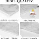 PracFit Marble Cutting Board for Kitchen 16×12 Inch Italian Carrara White