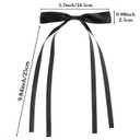 2 x 16 Pcs Hair Bows for Women Hair Ribbon Bowknot Hairs Bows With Long Tail Solid Hairs Bow Clips Barrettes for Women Accessories (12 Colors)