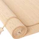 HIAPES Bamboo Blinds for Interior Windows, Custom Bamboo Shades, 28"W x 48"H