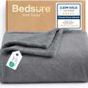 Bedsure GentleSoft Fleece Throw Blanket for Couch Grey - Lightweight Plush Fuzzy Cozy Soft Blankets and Throws for Sofa, Couch, Travel, Camping, 50x60 inches