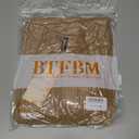 BTFBM Casual Fall Tops for Women 2025 Long Sleeves Solid Shirts Crew Neck Loose Fit Work T Shirt (Large, Beige)