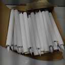 Baquler 50 Pcs Flameless Taper Candles Dripless Battery Operated LED Flickering Candlesticks Window Candle with 3D Flickering Flame for Home Wedding Dinner Church Christmas Decor (8.9 Inch)