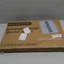 Dual-Monitor-Stand-Riser-For-Desk Adjustable Length 32-40 InchLarge Desktop Computer Monitor Riser For 2 ScreensDesk Shelf Organizer Riser Stand For Computer/Laptop/PC/Printer/TV Black