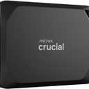 Crucial X10 Pro 1TB Portable SSD, Up to 2100MB/s Read, 2000MB/s Write, 3.2 USB-C, External Solid State Drive, Durable Storage for PC & Mac, for Professional Creators, Black - CT1000X10PROSSD902
