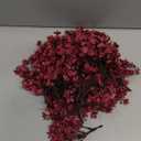 Hananona 10 Pcs Babys Breath Artificial Gypsophila Flowers Halloween Fake Silk Flowers for Home Decor Floral Arrangement Table Centerpieces (10, Burgundy)