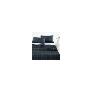 Scottish Tartan Christmas Geometric Vintage Check Masculine Bedding, Flat sheet 90 x 55 inches