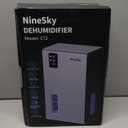 NineSky Dehumidifiers for Home, 95 OZ Water Tank, (1000 sq.ft) Dehumidifiers for Bathroom Bedroom Basement with Auto Shut Off, 7 Colors LED Light (Gray)