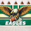 Football Banner Game Day Party Decor Large Sport Themed Background Super Bowl Banner Backdrop for Football Party, Tailgate and Fan Celebration, 71 x 43 Inches