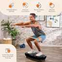 Lifepro Rumblex Max 4D Vibration Plate Exercise Machine Whole Body Vibrating Machine with 3 Motors, 500 lb Capacity & Resistance Bands Vibration Platform for Lymphatic Drainage & Muscle Toning